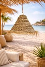 Handgemaakte Zeegras Lampenkap - 50x50 cm, Ophalen of Verzenden, Nieuw, Overige materialen, 50 tot 75 cm