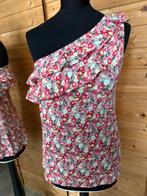 Bloemen one shoulder Blouse met Ruches - Maat M- Vila, Maat 38/40 (M), Vila, Ophalen of Verzenden, Zo goed als nieuw