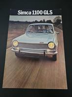 Brochure Simca 1100 GLS 1971, Ophalen of Verzenden, Zo goed als nieuw, Overige merken