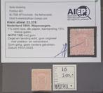 Nederland nr 16 B - Certificaat Henk Vleeming -  Ongebruik, Postzegels en Munten, Postzegels | Nederland, Ophalen of Verzenden