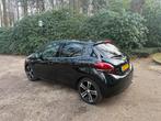 Peugeot 208 1.2 VTI 81KW/110PK 5-D 2016 Zwart gt line, Auto's, Voorwielaandrijving, Zwart, Leder en Stof, USB