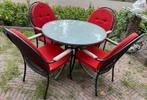 Royal Garden comfort tuinset met kussens en eettafel, Tuin en Terras, Tuinsets en Loungesets, Ophalen, Gebruikt, Tuinset, Eettafel