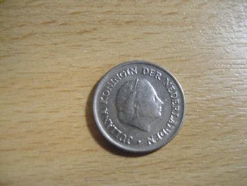 Nederlandse munt 25 cent uit 1950