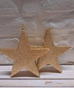 Gouden Kerststerren - Set van 2, Verzenden, Zo goed als nieuw