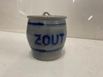 Keulse zout pot Blauw grijs gres 13,5hx12,5d €35, Antiek en Kunst, Antiek | Keramiek en Aardewerk, Ophalen