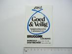 sticker 1984 Bruggink caravan oud borculo doetinchem retro, Verzenden, Zo goed als nieuw, Bedrijf of Vereniging