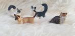 4 schleich katten, Ophalen of Verzenden, Beeldje of Figuurtje, Hond of Kat