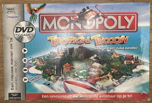 Parker - Monopoly Tropical Tycoon incl. DVD, Hobby en Vrije tijd, Gezelschapsspellen | Bordspellen, Zo goed als nieuw, Ophalen of Verzenden