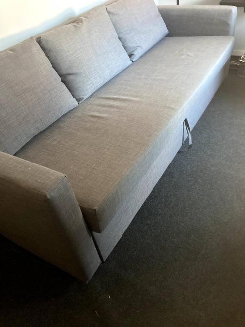 Slaapbank - IKEA Friheten, Huis en Inrichting, Slaapkamer | Slaapbanken, Zo goed als nieuw, 140 cm, 200 cm, Tweepersoons, Grijs