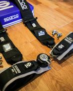 Sparco FIA H4 4-punts gordel Blauw zwart rood, Auto diversen, Tuning en Styling, Ophalen of Verzenden