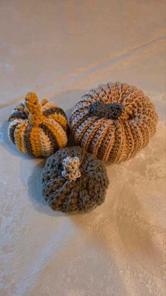 Handgemaakte Pompoenen - Herfstdecoratie, Huis en Inrichting, Woonaccessoires | Kandelaars en Kaarsen, Nieuw, Kaars, Minder dan 25 cm