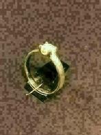9962-25 Moderne zilveren ring met briljant geslepen zirconia, Met edelsteen, Ophalen of Verzenden, Dame, Kleiner dan 17