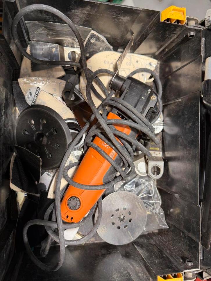 Fein Multimaster FMM250Q + 30 Accessoires, Doe-het-zelf en Verbouw, Gereedschap | Zaagmachines, Gebruikt, Overige typen, Minder dan 600 watt