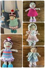 Gehaakte Tas,POP Carolientje, kleertjes., Ophalen of Verzenden, Nieuw, Haken, Overige typen