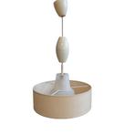 Mid century hanglamp Erco Leuchten, Huis en Inrichting, Lampen | Hanglampen, Kunststof, Gebruikt, 50 tot 75 cm, Ophalen of Verzenden