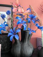 Toetervaas (knoflookvaas genoemd) met bloemen, Overige kleuren, Ophalen of Verzenden, Minder dan 50 cm, Glas