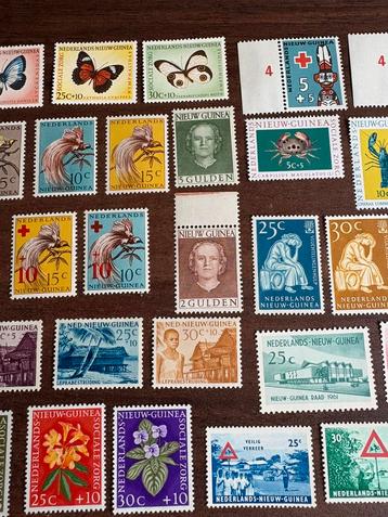 Partijtje Nederlands Nieuw Guinea en 2 FDC beschikbaar voor biedingen
