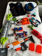 Set Nerf diverse pistolen met vest, pijltjes en accessoires, Ophalen of Verzenden, Zo goed als nieuw, Jongen of Meisje