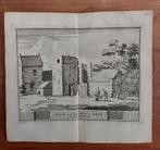 49 / Ruine van Huis te Sand bij Katwijk Gravure uit 1736, Antiek en Kunst, Ophalen of Verzenden