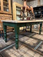 Authentieke Grenen Boerentafel, Ophalen, Gebruikt, 50 tot 100 cm, Nb
