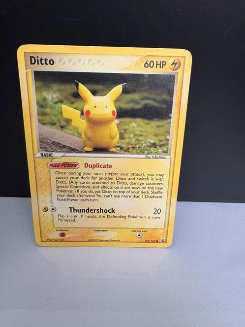 Pikachu ditto, Hobby en Vrije tijd, Verzamelkaartspellen | Pokémon, Zo goed als nieuw, Meerdere kaarten, Foil, Ophalen of Verzenden