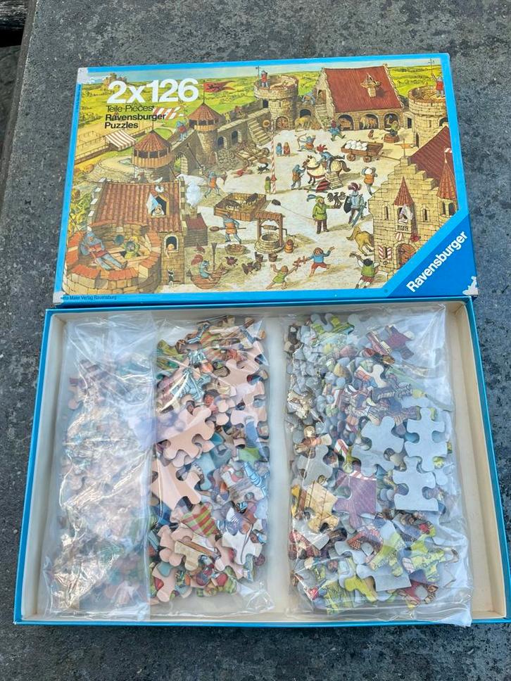Ravensburger Puzzel 2x126 stukjes, Kinderen en Baby's, Speelgoed | Kinderpuzzels, Zo goed als nieuw, 6 jaar of ouder, Meer dan 50 stukjes