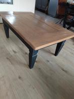 Cottage Stijl Salontafel - Massief Eiken, Ophalen, Gebruikt, 100 tot 150 cm, 50 tot 75 cm