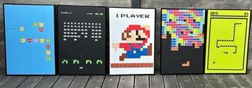 Super Mario, Tetris, Snake posters 60x90cm beschikbaar voor biedingen