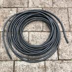 Dikke zwarte electriciteitskabel ca 19m met drie aders, Ophalen, Gebruikt, Kabel of Snoer