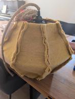 Mooie okergele hanglamp vilt, Ophalen of Verzenden, Gebruikt, Rond