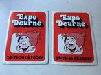 2 stickers Expo Deurne (strip), Verzenden, Zo goed als nieuw, Strip of Tekenfilm