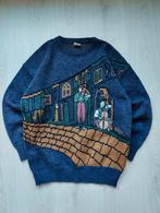 Vintage Gebreide Trui XL, Onbekend, Blauw, Onbekend, Maat 56/58 (XL)