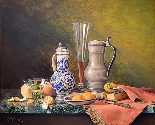 Stillevens van Jos Aanraad, Willy Fleur en E.P. Moleveld., Antiek en Kunst, Kunst | Schilderijen | Klassiek, Ophalen