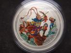2016 Australia - Monkey King - 1 oz coloured silver, Ophalen of Verzenden, Losse munt, Zilver