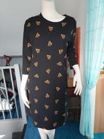 Zwart met printje jurkje maat m eksept izgs, Maat 38/40 (M), Zwart, Ophalen of Verzenden, Zo goed als nieuw