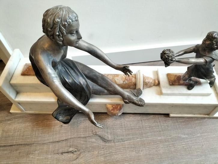 Auguste Bossu Art Deco Beeld, Antiek en Kunst, Kunst | Beelden en Houtsnijwerken, Ophalen