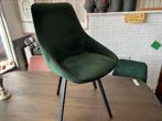 Stoelen draaibaar groen velvet, Ophalen, Nieuw, Overige kleuren, Vijf, Zes of meer stoelen