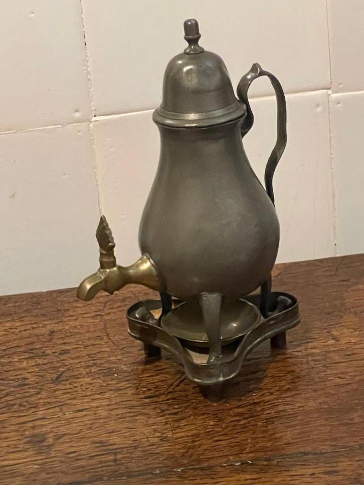 miniatuur tinnen kraantjeskan speelgoed koffiekraankan, Antiek en Kunst, Antiek | Overige Antiek, Ophalen of Verzenden