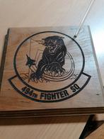 494th Fighter Squadron Houten Embleem, Verzamelen, Ophalen of Verzenden, Zo goed als nieuw