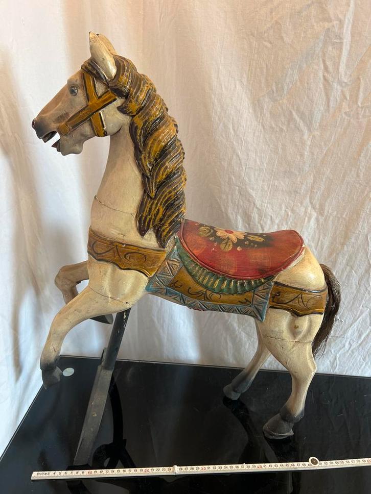 Antiek Houten Carrouselpaard, Antiek en Kunst, Antiek | Overige Antiek, Ophalen of Verzenden