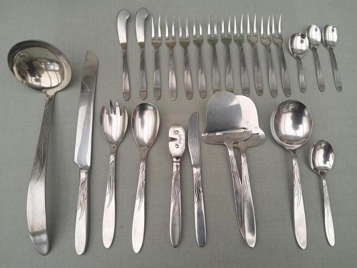 Gero Zilmeta 520 Tango - Slacouvert - Theelepeltjes etc., Antiek en Kunst, Antiek | Bestek, Ophalen of Verzenden