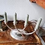 Verzilverde kandelaar, Antiek en Kunst, Antiek | Kandelaars, Ophalen of Verzenden, Zilver