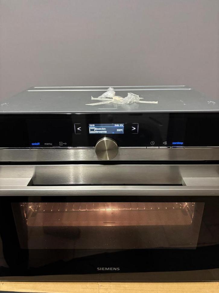 Siemens compacte inbouw oven , ecoClean en cookControl Plus, Witgoed en Apparatuur, Ovens, Zo goed als nieuw, 45 tot 60 cm, Ophalen
