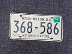 Kentekenplaat Washington DC USA Nummerplaat nummerbord Licen, Verzamelen, Ophalen of Verzenden, Gebruikt, Auto's