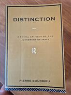 Distinction. Van Pierre Bourdieu, Pierre Bourdieu, Ophalen of Verzenden, Zo goed als nieuw, Nederland