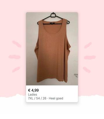 Ladies top met gouddraad maat 54 7XL beschikbaar voor biedingen