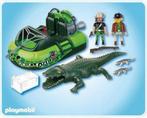 Playmobil set 4446 krokodil en kleintjes en boot/hovercraft, Complete set, Ophalen of Verzenden, Zo goed als nieuw
