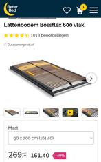 2 Lattenbodems Bossflex 600 vlak, maat 90x200, Ophalen, 90 cm, Tweepersoons, Zo goed als nieuw