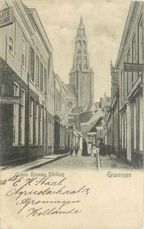 (701-021-053) Groningen Groote Kromme Elleboog, Verzamelen, Ansichtkaarten | Nederland, Groningen, Verzenden