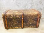 Antieke landelijke hutkoffer / dekenkist - Salontafel, Ophalen of Verzenden